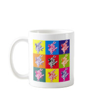 Pop Art White Rabbit Mug