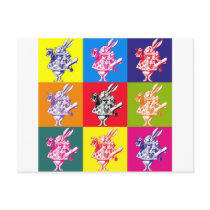 Pop Art White Rabbit