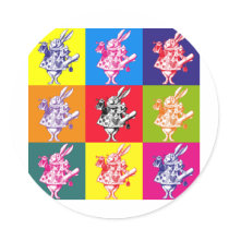 Pop Art White Rabbit