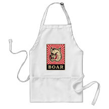 Pop Art Wild Boar Aprons