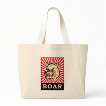 Pop Art Wild Boar Canvas Bag