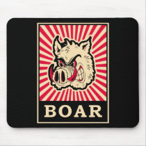 Pop Art Wild Boar Mouse Pad