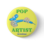 Pop Artist Balloon Dog buttons