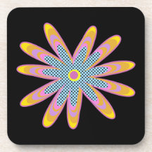 pop flower custom coasters
