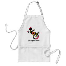 pop gecko blk apron