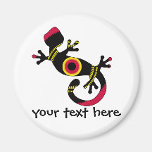 pop gecko blk fridge magnet