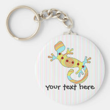 pop gecko swirly key chains