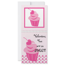 Pop Heart Cupcake Custom Rack Cards