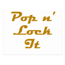 Pop n' Lock It Postcards