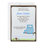 Pop Owl Nature 5x7 Baby Shower Invitation