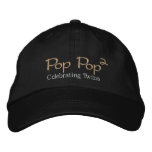 Pop Pop (2) embroidered hats
