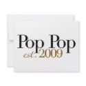 Pop Pop Est. 2009 invitations
