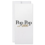 Pop Pop Est. 2009 rack cards