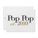 Pop Pop Est 2010 invitations