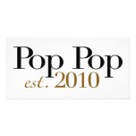 Pop Pop Est 2010 photo cards