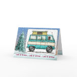 Pop Tpo Van RV Camper Holiday Cards