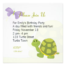 Pop Turtle Invite