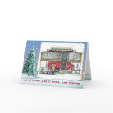 Pop Up Camper Trailer Holiday Cards