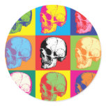 Popart skulls stickers