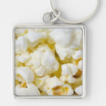 Popcorn Background Keychain