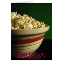 POPCORN HOLIDAY CHRISTMAS WARM CARDS