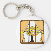 Popcorn Popping on the Apricot Tree Key Chain