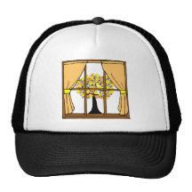 Popcorn Popping on the Apricot Tree Mesh Hat