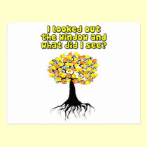 Popcorn Popping On The Apricot Tree postcards