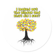 Popcorn Popping On The Apricot Tree Sticker
