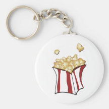 Popcorn T-shirts and Gifts Key Chain