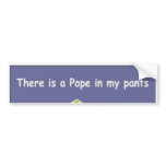 pope bumper sticker