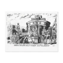 Pope Clement VII  is Held Besieged by Charles V Postcards