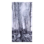 Poplar avenue by Vincent van Gogh photo cards