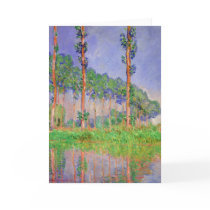 Poplar Trees Impressionism by Claude Monet Card