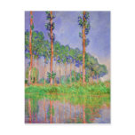 Poplars Pink Effect Monet Fine Art Postcard