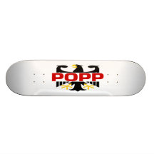 Popp Surname Skate Board