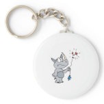 popped balloon sad rhino keychains