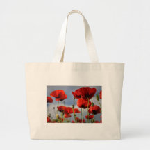 Poppies and Sky Tote Bag