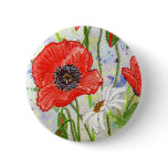'Poppies' Button