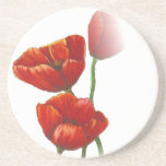 poppies coasters