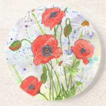 'Poppies' Coaster