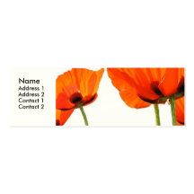 Poppies Customisable Profile Card Business Card