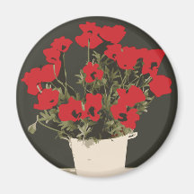 Poppies Fridge Magnets