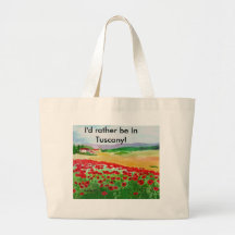 Poppies In Tuscany Bag