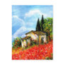 POPPIES IN TUSCANY POSTCARD