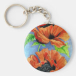 Poppies Key Chain