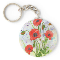 'Poppies' Keychain