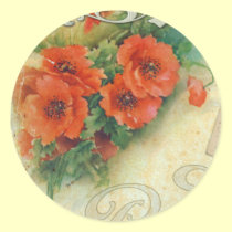Poppies Memories and French Script stickers