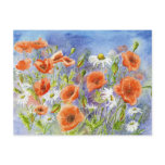 'Poppies n Daisies'  Postcard