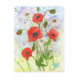 'Poppies' Postcard